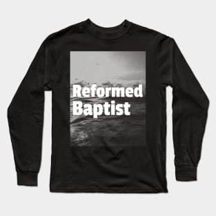 Reformed Baptist White Ocean Design Long Sleeve T-Shirt